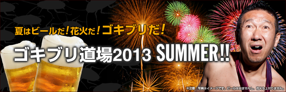 夏はビールだ！花火だ！ゴキブリだ！ゴキブリ道場2013 SUMMER!!