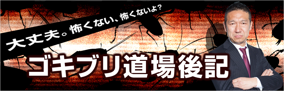 大丈夫。怖くない、怖くないんだよ？ゴキブリ道場後記
